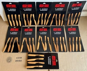 Lot Of 11 4-Packs (44 TOTAL) NEW Joyce Chen BAMBOO 6” Spreader FAST SHIPPING - Picture 1 of 4