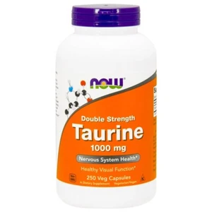 NOW FOODS, TAURINE Doppelte Stärke 1000mg 250 Veg. Kapseln SUPER PREIS - Bild 1 von 4