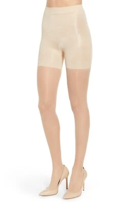 Medias transparentes Spanx X4953 Firm Believer Shaping longitud completa 20 den, S1, talla D Foto 1 de 4
