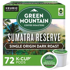 Cápsulas K-Cup Sumatra Reserve Keurig de una sola porción, café tostado oscuro, 72 unidades - Imagen 1 de 11
