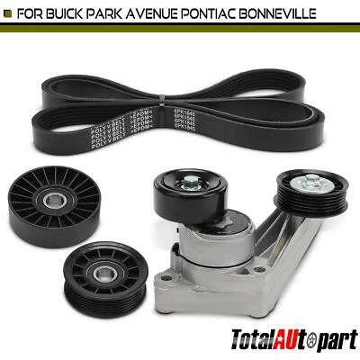 Комплект компонентов ременного привода нагнетателя змеевика для Pontiac Bonneville Buick 4 шт. - Изображение 1 из 4