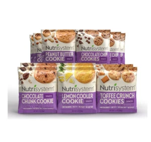 Nutrisystem Cookie Variety Pack Support Weight Loss With Convenient Snacks 12 Ct - Picture 1 of 8