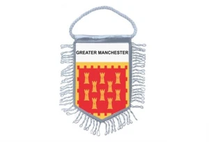 Mini Banner Flagge Wimpel Fenster Spiegel Autos Land Banner Greater Manchester - Bild 1 von 1