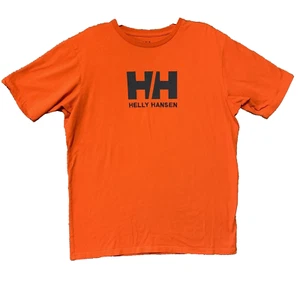 Helly Hansen T-shirt Women's size XL Bright Orange Stitched and Stamped Logo - Picture 1 of 8