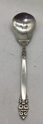 Посеребренные столовые приборы Oneida Community ягодная ложка 6 дюймов испанская корона пирсинг - Изображение 1 из 4
