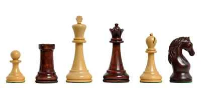 The Piatagorsky Cup Commemorative Chess Set - Pieces Only - 4.5" King - Mahogany - Image 1 of 4