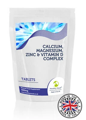 HEALTHY MOOD Calcium Magnesium Zink & Vitamin D Tabletten Komplexpackung mit 120