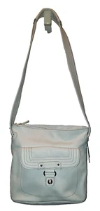STONE & CO WHITE GENUINE LEATHER TOTE CROSS BODY BUCKET BAG SHOULDER PURSE~NEW~ - Picture 1 of 11