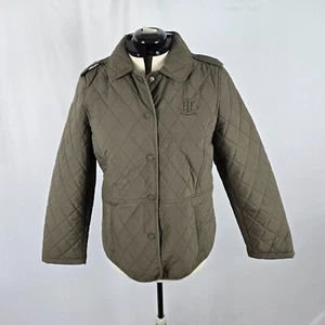 Tommy Hilfiger Quilted Jacket Women's Medium Green NWT - Picture 1 of 18