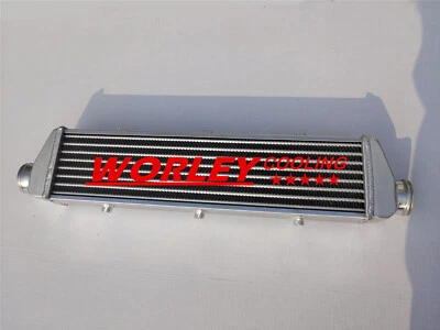550x140x50mm FMIC ALUMINUM INTERCOOLER 2.25" INLET/OUTLET TURBO Tube and Fin new - Immagine 1 di 4
