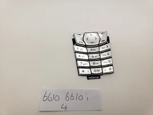 VGC Original Replacement Silver Nokia 6610 6610i Number Button Pad UK3POST - Picture 1 of 5