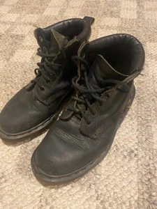 Dr Doc Martens 839 England 1460 Leather Combat Womens Boots Size UK 5 US 7 Vtg - Picture 1 of 6