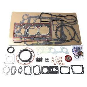 Kit completo de juntas de cabezal de revisión para motor Kubota D1703 D1803 Bobcat 325C L3300DT - Imagen 1 de 4