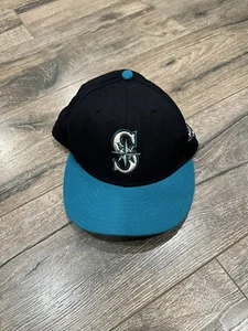 Vintage 2001 Seattle Mariners All Star Game New Era Fitted Size 7 Hat USA Made - Picture 1 of 5
