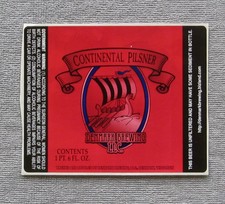 Continental Pilsner beer label Denmark Brewing, Wi