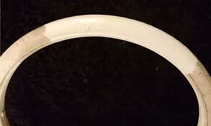 White Rubber Pram Tyre Tire Paint - Vintage Silver Cross Marmet Doll Coach Built - Picture 1 of 2