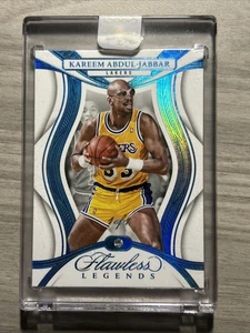 2024-25 Panini Flawless Kareem Abdul-Jabbar Lakers Legends Platinum Foil 1/1 - Picture 1 of 2