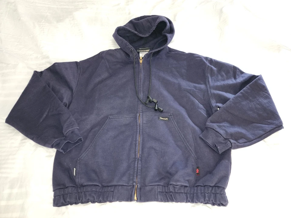 Workrite Fr Ropa de trabajo ignífuga Para hombres Sudadera con capucha Azul Marino Talla Grande Está Usada Foto 1 de 4