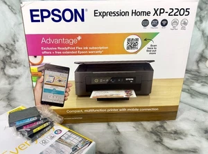 Epson Expression Home XP-2205 A4 Inkjet Multifunction Printer Bundle - Picture 1 of 8