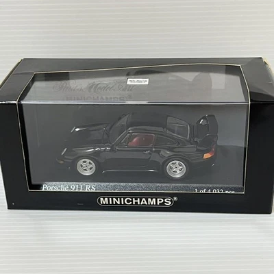 PORSCHE 911 993 CARRERA RS 1995 BLACK MINICHAMPS 430065104 1:43 NOIR LHD - Photo 1/4