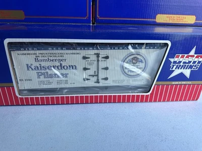 USA Trains R-16107 Bamberger Beer Reefer G Scale NIB  - Image 1 of 3