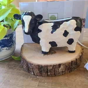 Scentsy Deja Moo Cow Farmhouse Wax Warmer NEW IN BOX Element Chic Farm Animal - Picture 1 of 4