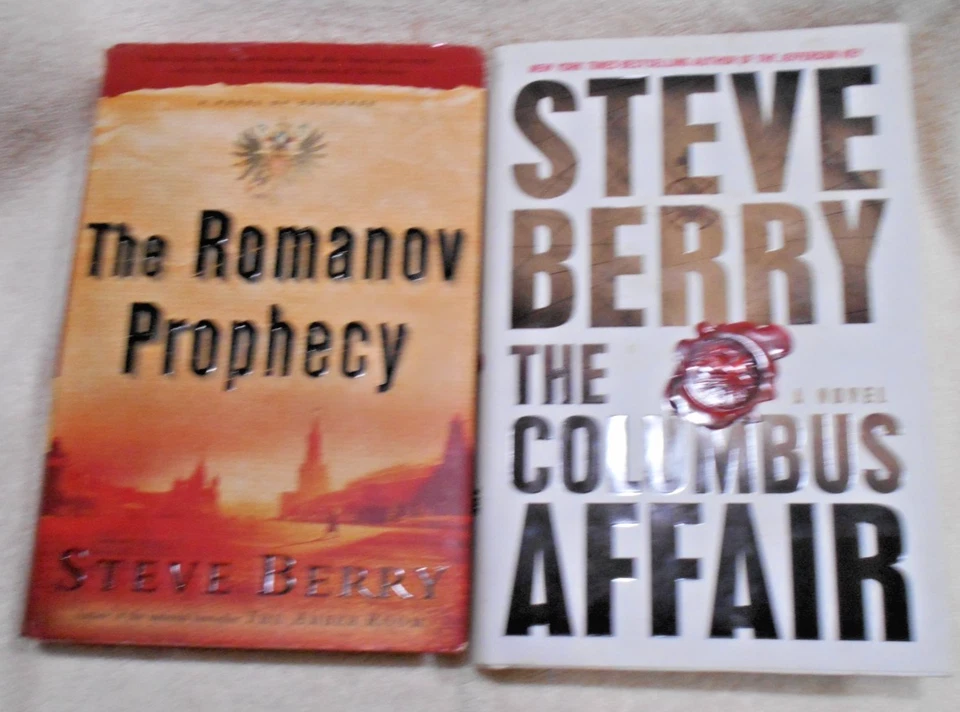 The Romanov Prophecy & The Columbus Affair by Steve Berry, Hardcover,  2004&2012 - Image 1 of 1