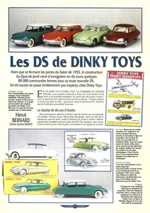 DOCUMENT DINKY TOYS : LES CITROËN DS Sur 5 Pages - Picture 1 of 5