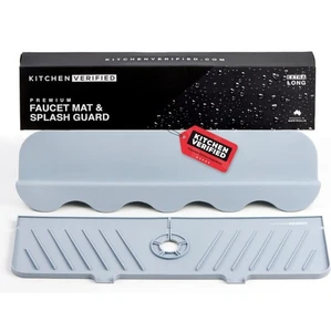 Kitchen Verified Premium Silicone Faucet Mat & Splash Guard (Upgraded Design)... - Picture 1 of 6