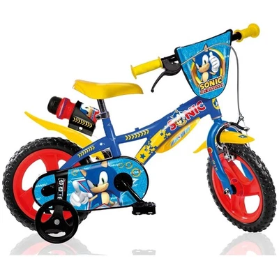 Bicicletta 12" Sonic Dino Bikes Bici Bambino Mit Stützrädern Offiziell SEGA - Bild 1 von 4