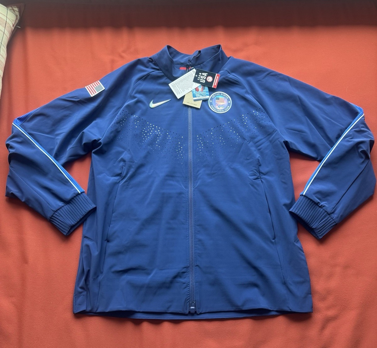 NIKE ナイロンジャケット USA OLYMPIC TEAM メンズXL Nike Sportswear Team USA Windrunner Blue Olympic Jacket (US