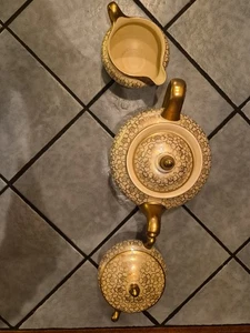 Geo. Bowman & Sons Teapot, Creamer And Sugar Set - Picture 1 of 11