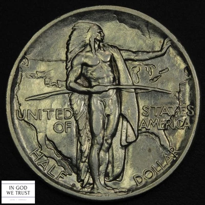 1926 S Oregon Trail Commemorative Silver Half Dollar 50C - Image 1 of 3