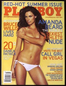 PLAYBOY July 2007 AMANDA BEARD Bruce Willis TIFFANY SELBY Danica Patrick @N/MINT - Picture 1 of 7