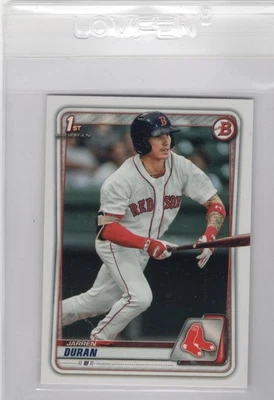 2020 Bowman Paper Prospects 1st Bowman Jarren Duran Red Sox RC - Image 1 of 2