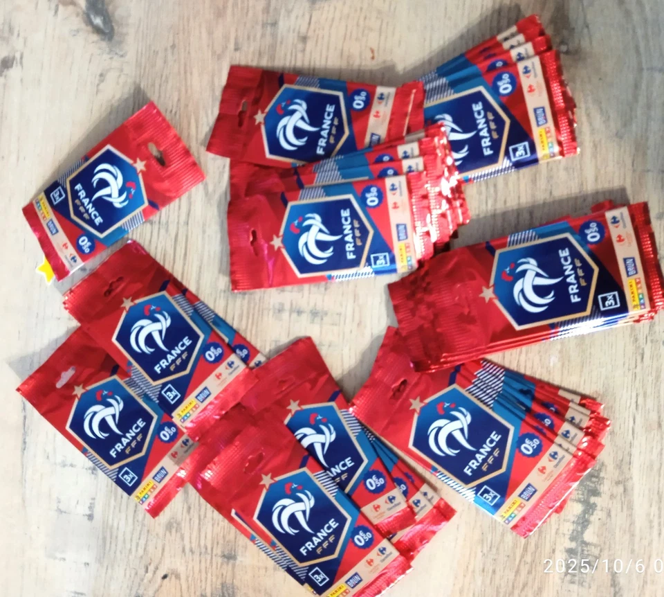 Pochette NEUVE 120 SACHETS DE 3 Sticker WORLD CUP 360 PHOTO Panini CARREFOUR FFF - Photo 1/4