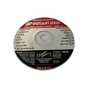 Sound Choice 8516 Headbanger's Hits - Vol. 6 Karaoke CDG - Picture 1 of 1