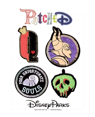 Maléfica+ Villanos Parque Disney 4 Parches ✿ Reina Úrsula Coser/Quitar Bordados Foto 1 de 4