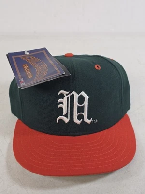 Gorra de béisbol de lana vintage Miami Hurricanes New Era 5950 modelo profesional - 6 3/4 nueva con etiquetas Foto 1 de 4