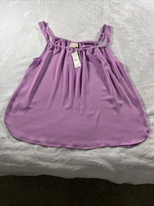 Ann Taylor LOFT Tank Top Women’s Size Medium Purple NWT Lightweight - Picture 1 of 7