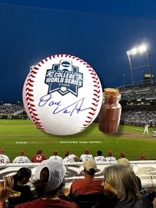 Arkansas Razorbacks Dave Van Horn CWS Béisbol Firmado Autografiado ¡OMAHOGS! - Imagen 1 de 1