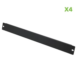 NavePoint Blanking Panel, Non-vented, 19 in Wide, Steel, Filler Panel, 4-pack - Picture 1 of 3