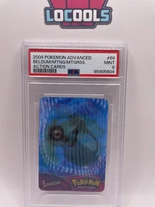 PSA 9 Mint 2004 Pokémon Action Card Beldum - Metagross lenticular - Picture 1 of 2