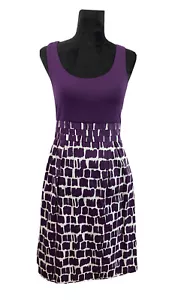 Boden UK 10L US 6L lila ärmellos A-Linie Mini Sommerkleid - Bild 1 von 10