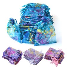 50/100/200 Sheer Coralline Organza Favor Gift Bags Jewelry Pouches Wedding Party