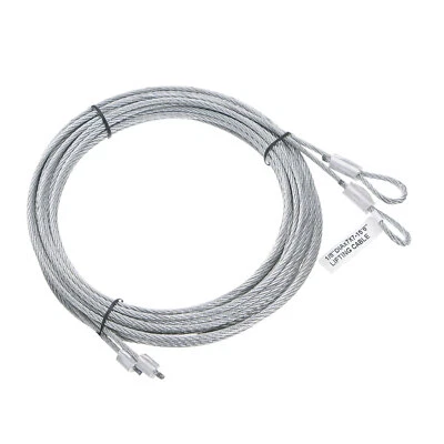 2 Pcs 15.6ft 4.5 Meters Garage Door Cable 3mm Diameter Torsion Spring Wire Cable Foto 1 de 4
