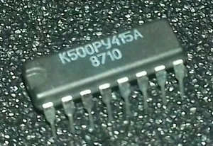 1pcs K500RU415A= F 95415  ECL SRAM 1024x1 SOVIET PRODUCTION - Picture 1 of 1