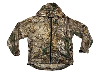 SEATTLE SEAHAWKS Brown REALTREE CAMO Rain JACKET Football Windbreaker Coat Men M - Image 1 of 4