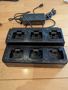 Icom BC-121N Desktop Multi-Charger Unit Charges 6 Ni-Cd or Ni-MH Battery Packs - Picture 1 of 2