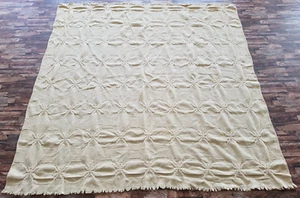 Alfombra de piso Kilim marroquí tradicional bereber hecha a mano vintage 197x196 cm - Imagen 1 de 12